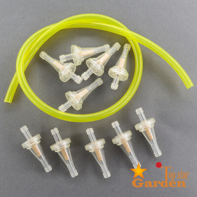 10x Inline Gas Fuel Filter 1/4 inch 6mm & 5*8 Fuel Line Motorcycle Dirt Bike UTV