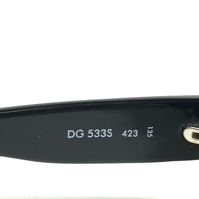 Dolce & Gabbana Sunglasses DG 533S 423 Black Blue Crystals with Black Lenses 7.5% Off on Dolce & Gabbana Sunglasses DG 533S 423 Black  main image 3