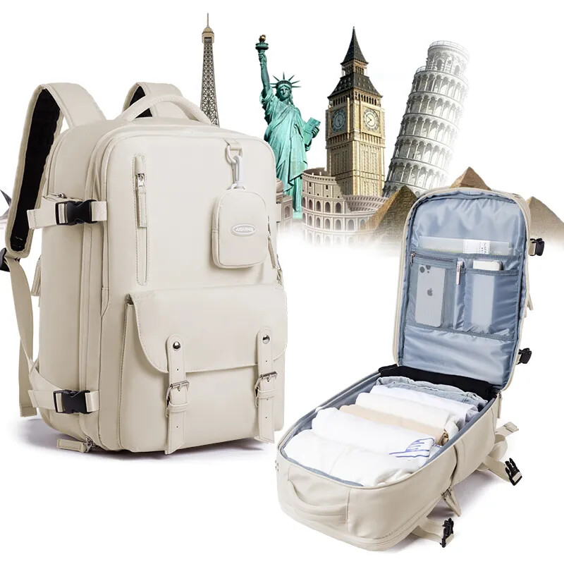 Durable Women's Travel Backpack for School Business & Carry-On Luggage  