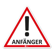 Auto-Magnet-Schild Anf&auml;nger I 12,6 x 11 cm Vorsicht Achtung Fahranf&auml;ng I hin_291
