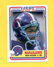1984 Topps USFL MIKE ROZIER Pittsburgh Maulers Houston Oilers Rookie RC Card