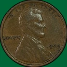 1909 Lincoln Wheat Cent Almost Uncirculated AU Coin #41217