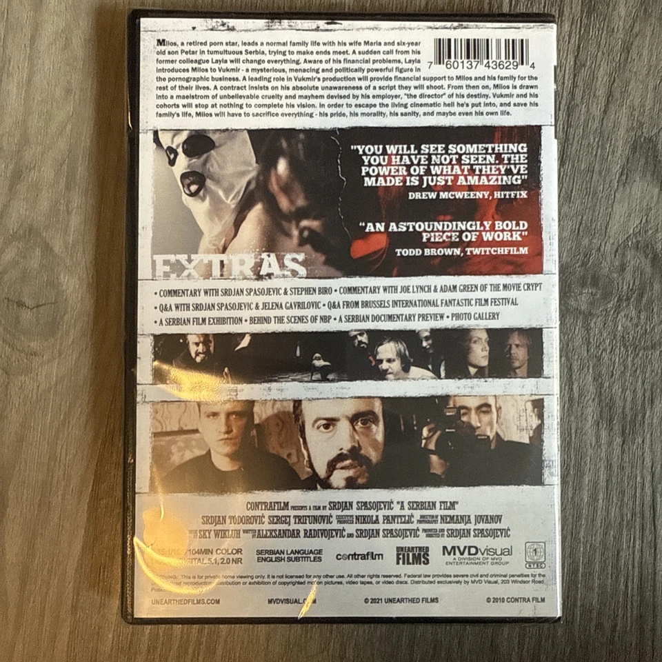 A Serbian - Psychological Film | DVD 2010 | Uncut & Uncensored | New/Sealed RARE - Image 2 of 3