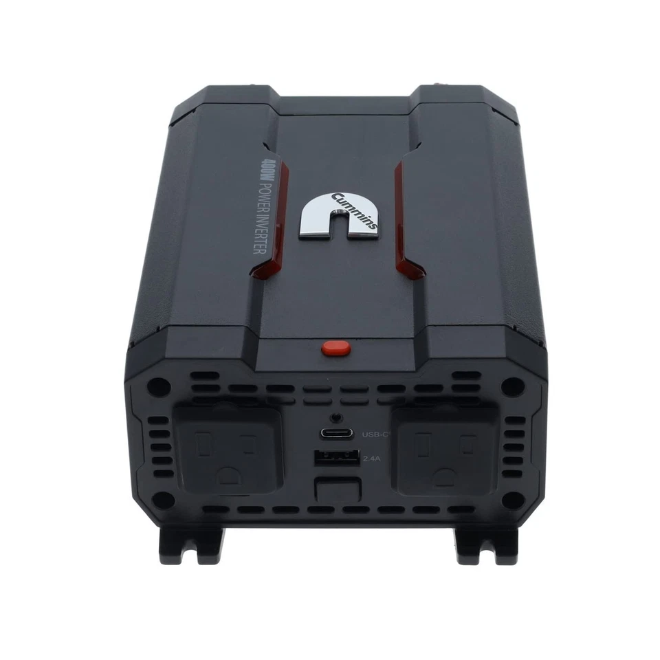 Inversor Coche - 400W, 12V a 110V, 2 Puertos CA con USB, Modelo CMN400 Foto 4 de 4