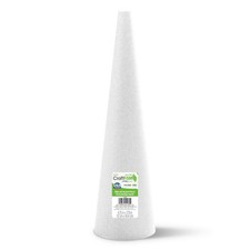 FloraCraft CraftF M Cone White Plastic 4 75 Inch Standard Functional Painted