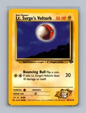 Lt. Surge's Voltorb 86/132 Lightly Played Common Gym Challenge Pokemon Unlimited