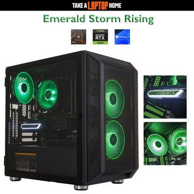 Gaming PC Emerald Storm Rising GeForce RTX 5060 Ryzen 7 5,3GHz 32Gb Ram 1Tb m.2