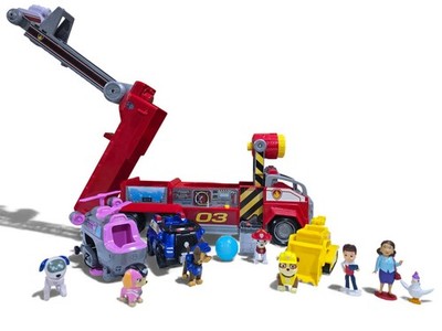 Paw Patrol Movie Marshall s Transforming City Fire Truck Engine + 8 Figs + MORE!