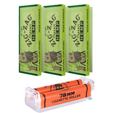 ZIG-ZAG Rolling Papers Organic 1 1/4 3 Booklets  Zig-Zag Premium 78mm