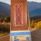 Ranger Tooled Leather Rodeo Wallet Beaded Bifold Leather Brown NWT