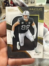 2025 Immaculate Football MAXX CROSBY Clearly Immaculate Jersey /99