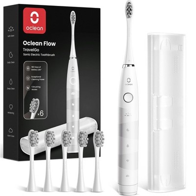 Oclean Schallzahnbürste TravelGo Flow mit Etui, weiß