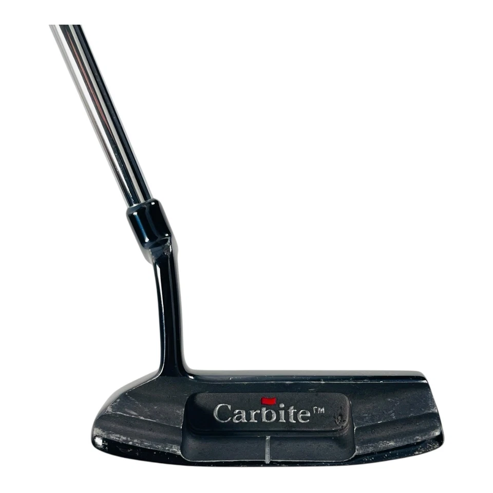 Putter de carbito hoja negra eje de acero corona agarre jumbo 33,5" para diestros Foto 4 de 4