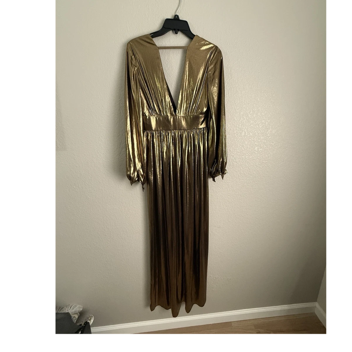 Long Sleeve Dresses Gold Maxi Dresses for sale | eBay