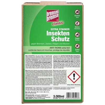 BREMSENBREMSE 3000ml Insektenschutz Classic Insektenspray Fliegenspray