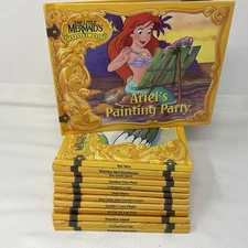 Little Mermaid Treasure Chest Books Lot Of 14