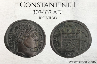 Constantine I The Great   307-337 AD   Roman Empire   Camp Gate Open Doors