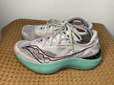 Saucony Endorphin Pro 3 Women s 9.5 Mens 8 Gray Fog Pink Sneakers S10755-25