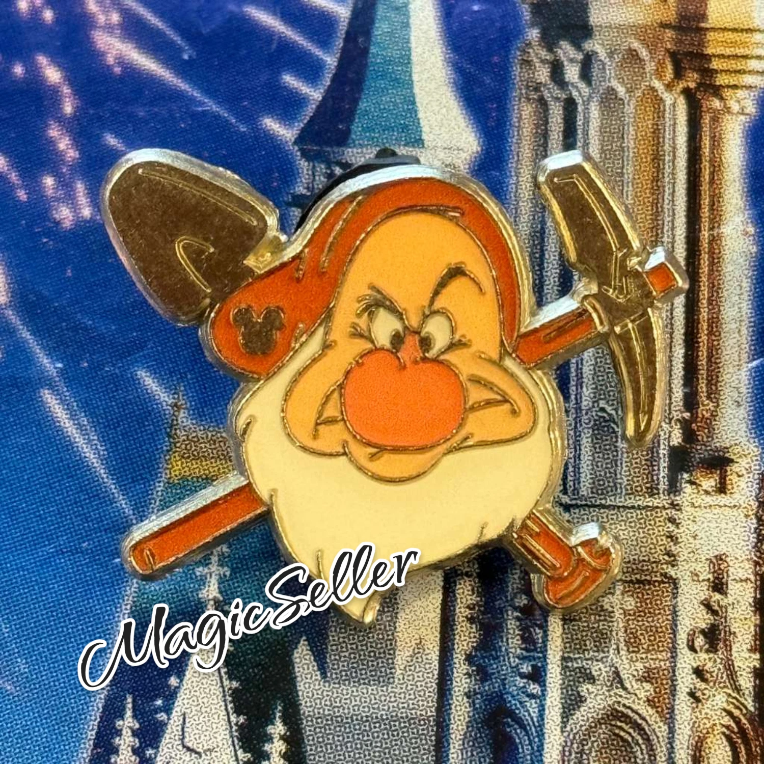 Disney Collectible Pin Hidden Mickey Series The Seven Dwarfs Grumpy