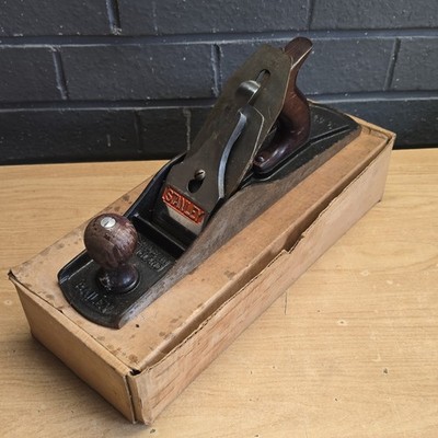 Stanley Bailey No. 51/2 Wagenheber Hobel Made in England verpackt Vintage Holzbearbeitungswerkzeug