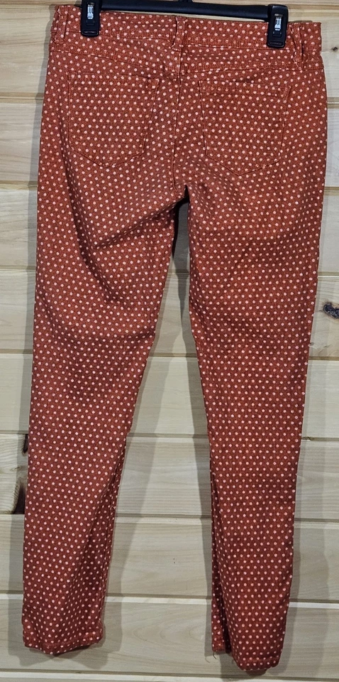 Juniors бонго брюки, размер 9, красный с горошек, эластичной, узкие ноги - Изображение 2 из 4