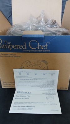 SELTEN UNBENUTZT Pampered Chef Reiskocher Plus. gemüse nudeln ovp