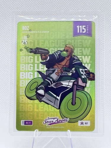 Boz "Brian Bosworth" Bo Jackson Battle Arena Big League Chew Alt Green NSCC SP