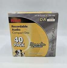 40 Blank Discs RCA CD-R BRAND NEW Digital Audio 80 Minutes 700MB for burners
