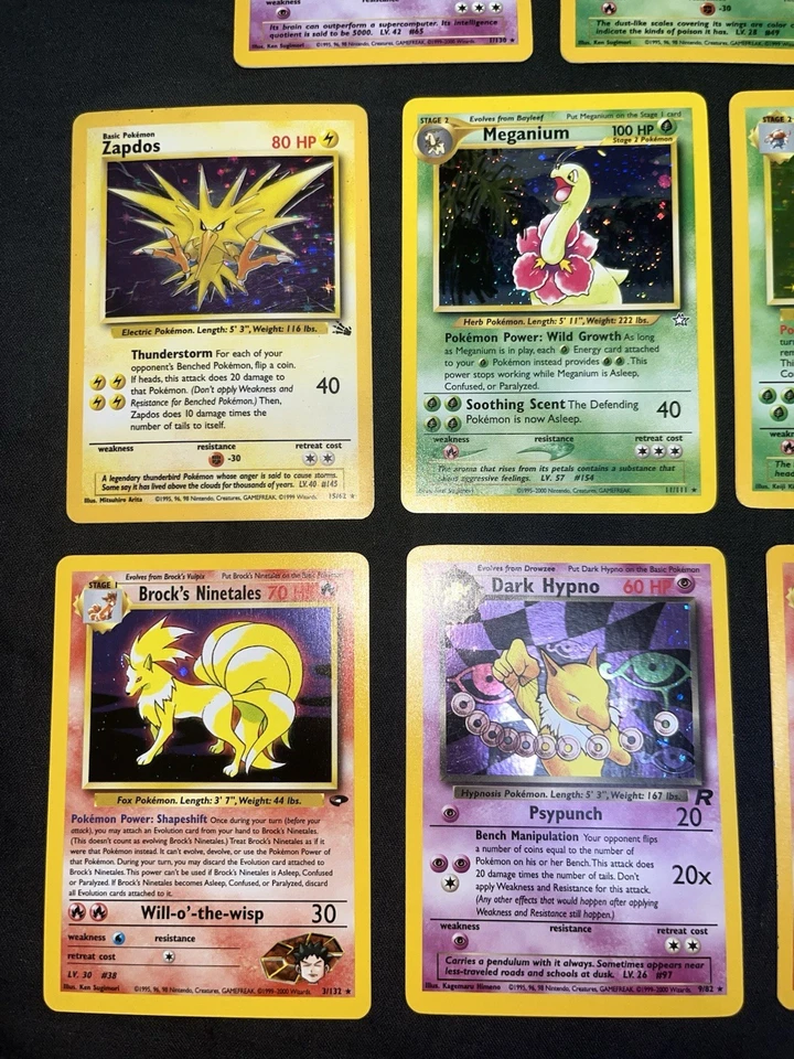 Pokemon Vintage Holo Lot Of 8 - Conditions Vary - See Photos & Read! - Image 2 of 4