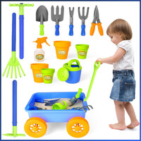 Gartenset Kinder 15-Teilig Mit Schubkarre, Schaufel, Rechen & GießKanne