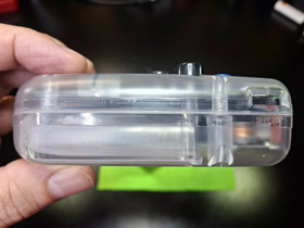 SEGA GameGear w/ PowerAdapter-RECAPPED-NewGlassCover-NewClearShell-FIRM!-0619