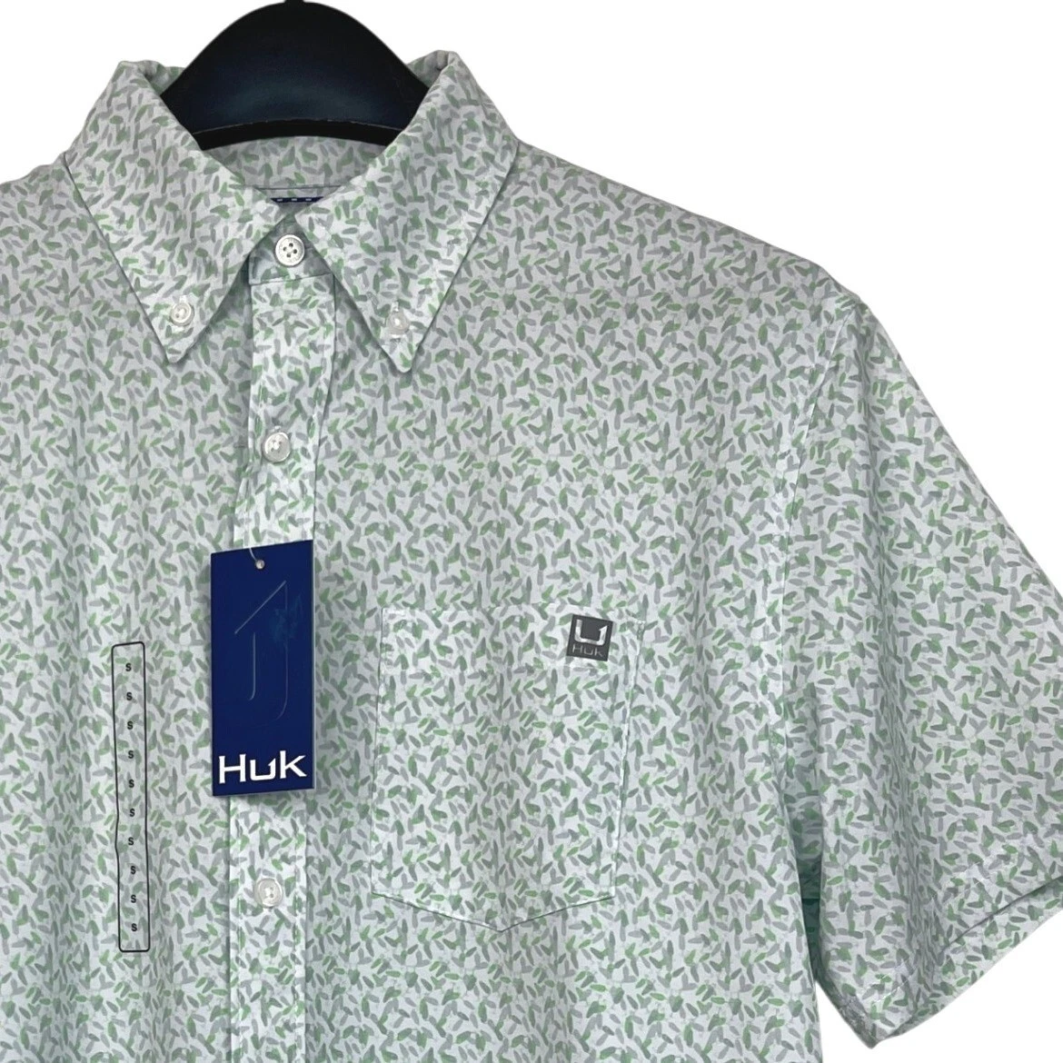 NEW Huk Kona Short-Sleeve Fishing Shirt Mens S Green AOP Fishing Lure Print $60
Opens in a new windo