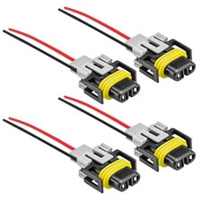 Car Fog Light Wiring Harness Kit, H8 H9 H11 Fog Light Headlight Pigtail 4 PCS