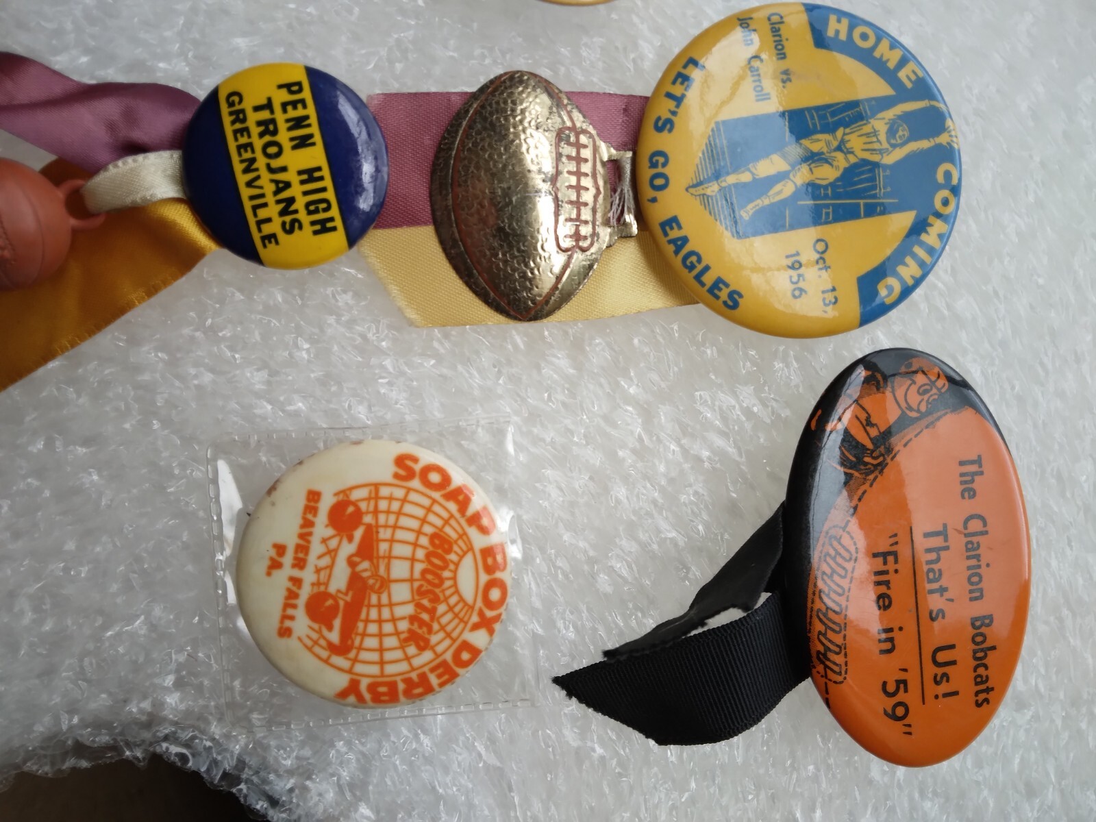 1950's 1960's High School Sports Pin Back Buttons eBay