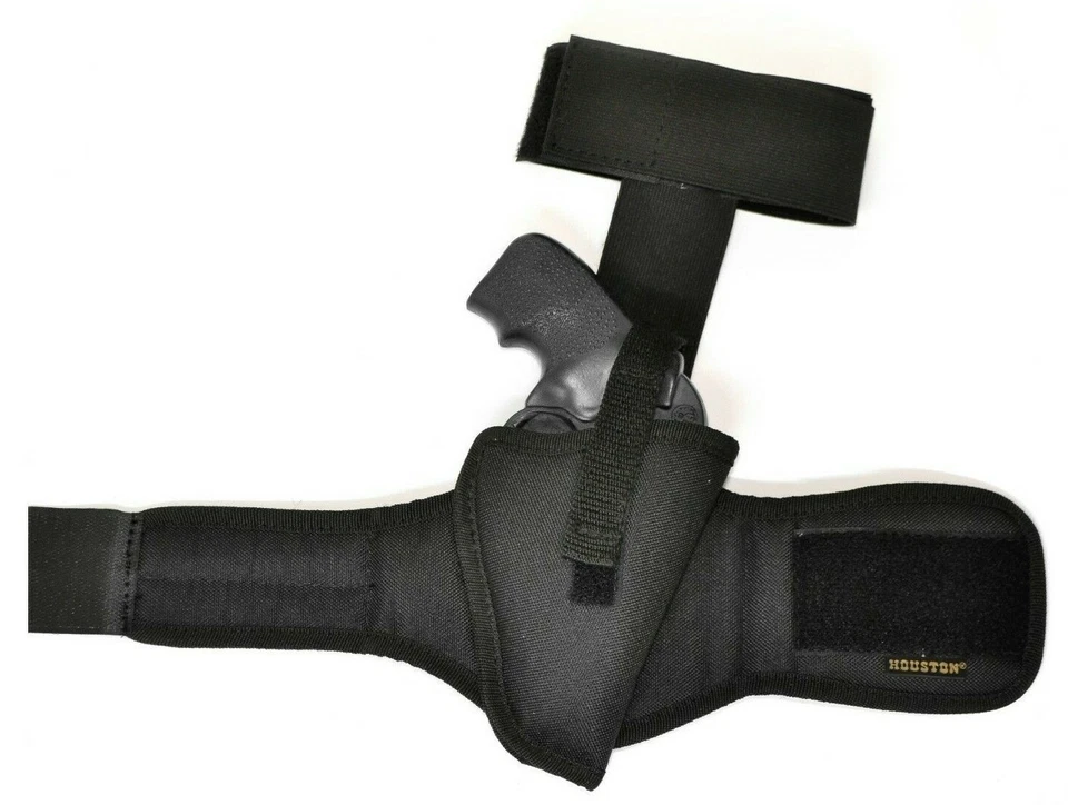 Houston Gun Holsters - Black Nylon Ankle Holster - Choose Gun Model/Size - Image 2 of 4