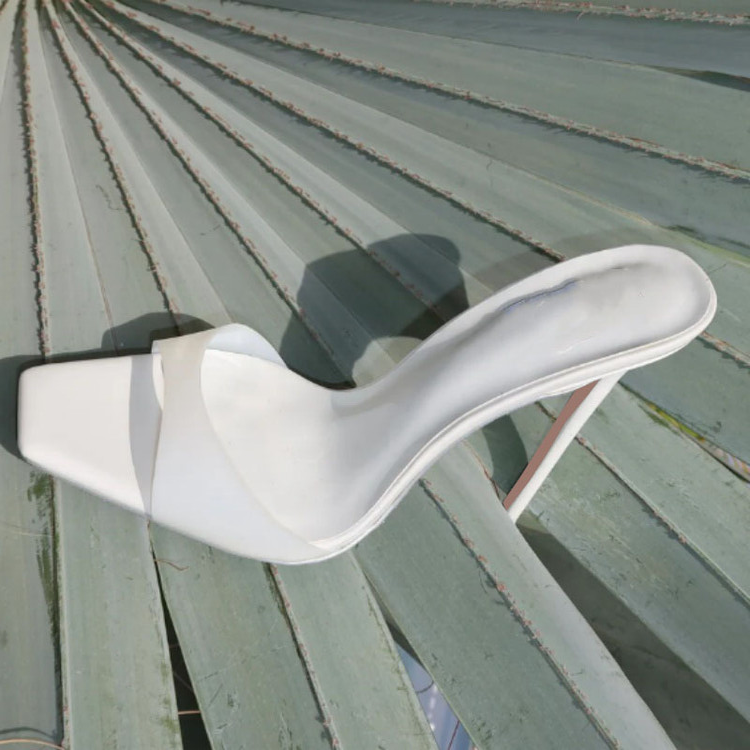 PANTOFOLA D’ORO Sandali donna punta quadrata tacco alto slip on mules sexy slide ciabatte sera