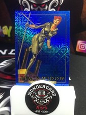 2024 UD SkyBox Marvel Masterpieces '92 Platinum - Blue Traxx - #3 BLACK WIDOW🔥