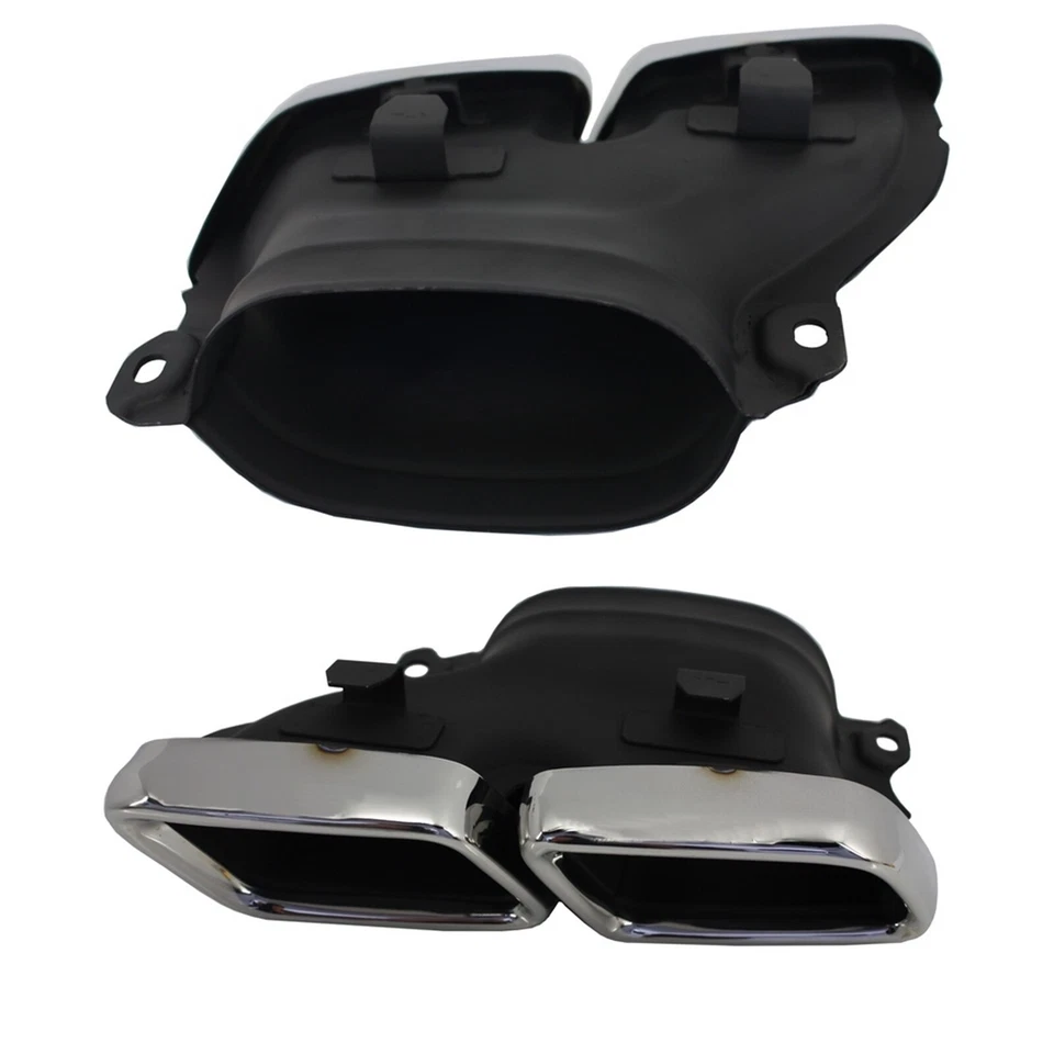 2-er Set Auspuff-Endrohre Passend für MERCEDES C-Klasse, E-Klasse, S-Klasse, A-D - Bild 4 von 4