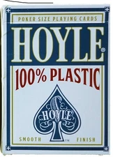 Hoyle 100% Plastic Blue Deck Playing Cards Deck Brand New