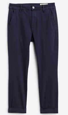 NWT Callie Skinny Cuffed Capri Pants 10 Navy Blue From Stitch Fix $88 | eBay
