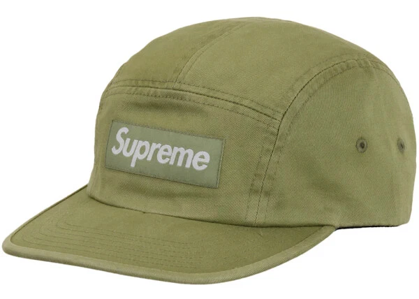 Taille OS   Casquette de camp en sergé chino lavé suprême (SS24) Olive Cap (SS24) Olive 