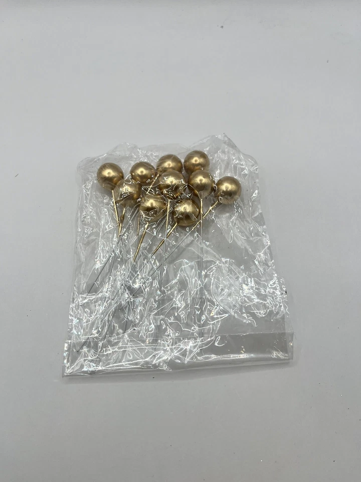НОВЫЕ золотые шариковые украшения для торта украшения для вечеринки золотая годовщина 10 карат - Изображение 2 из 3