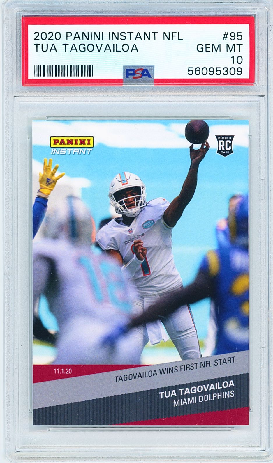 Tua Tagovailoa Panini Instant NFL #95 Base