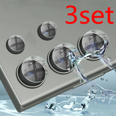 3pc Set Camera Lens Protector Glass Clear For Samsung S22 S23 S24 Plus Ultra
