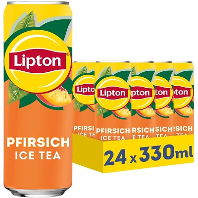 LIPTON ICE TEA Peach, Eistee mit Pfirsich Geschmack (24 x 0.33 l)= 4,17 /L