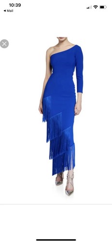 Chiara Boni La Petite Robe "Pippi" asymmetric One Shoulder Blue dress size 42 - Picture 7 of 7