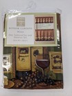 CHF & You Wines Tier and Valance Curtain Complete Window Set 56"W x 36"L 