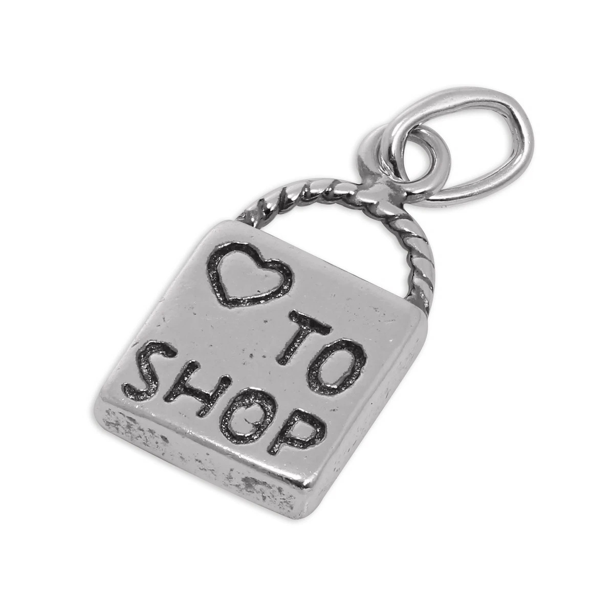 Silver bag deals charm