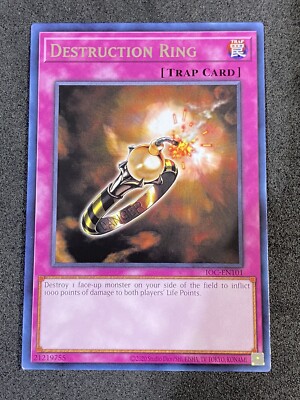 YuGiOh! - Destruction Ring IOC-EN101 Rare 25th Anniversary Edition Near Mint