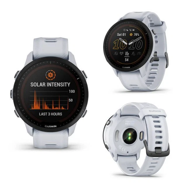 Garmin Forerunner 955 Solar Watch GPS Running Cycling Training Sport White